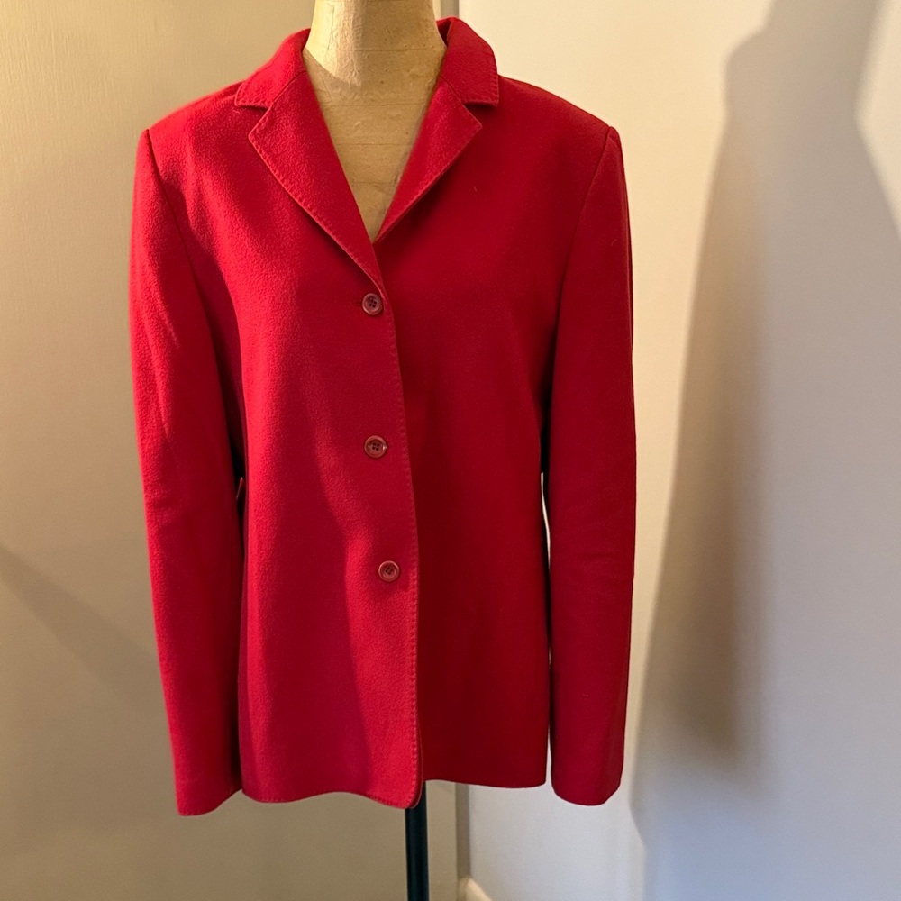 Lord & Taylor Vibrant Red Women's Blazer